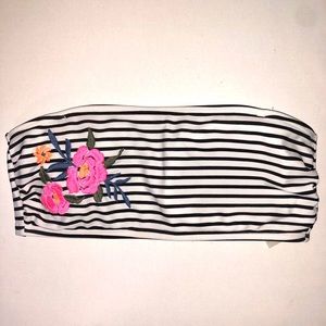 hollister bandeau bikini/ bathing suit top